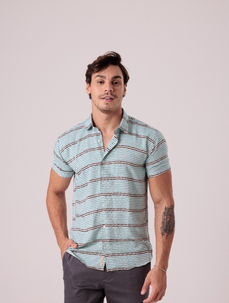 Camisa Xadrez Linho Blend