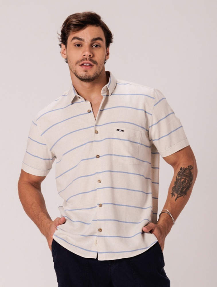 Camisa Xadrez Linho Blend