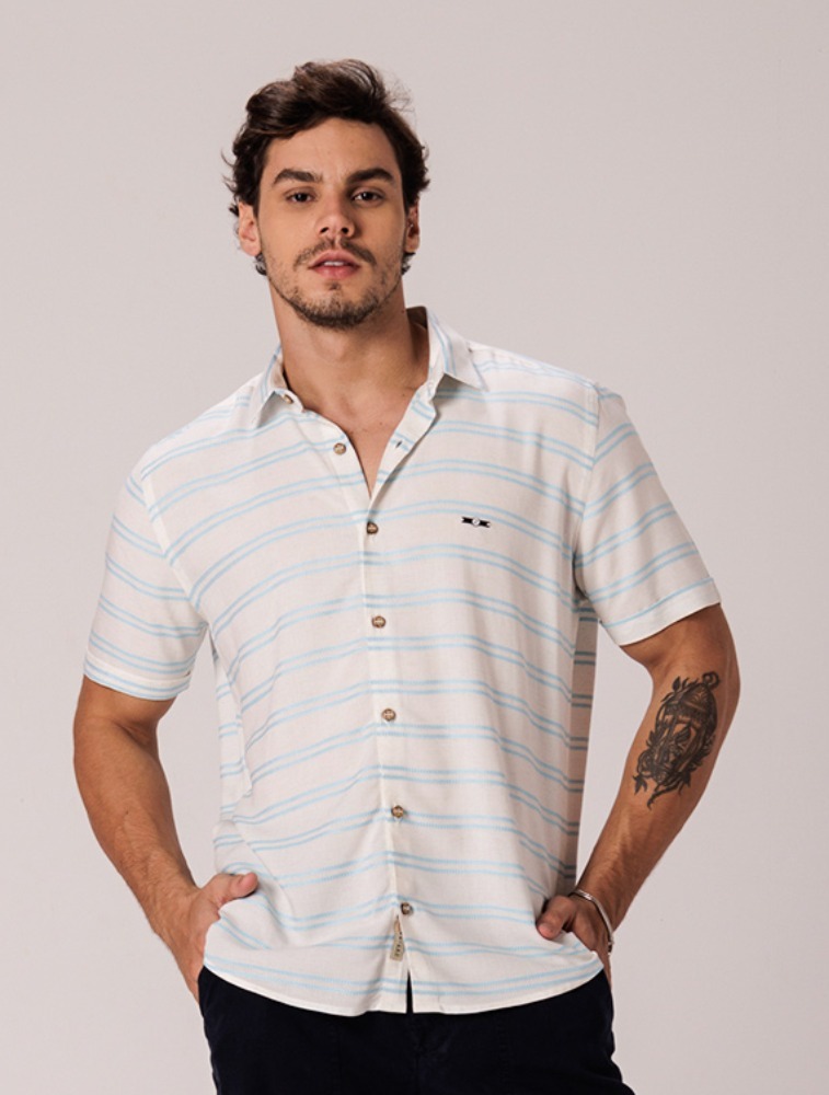 Camisa Xadrez Linho Blend