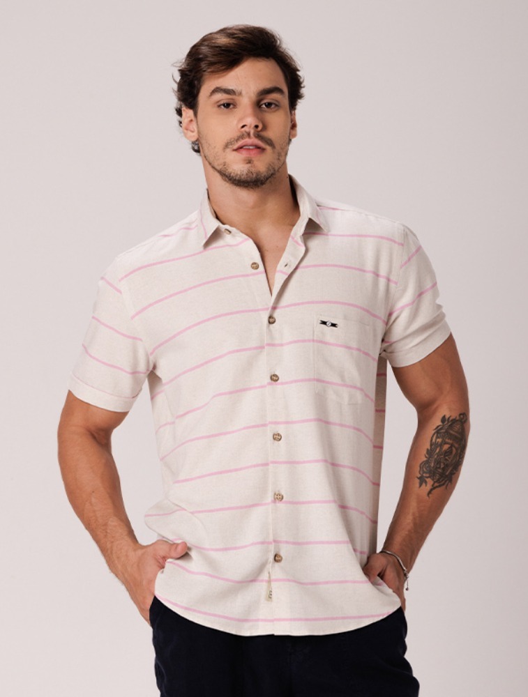 Camisa Xadrez Linho Blend